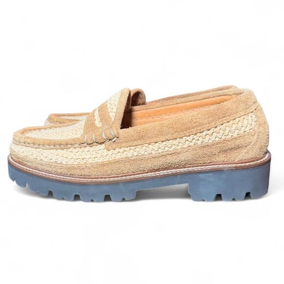 G.H. Bass x Corridor Larson Weejuns Loafers Men’s 7.5 Raffia Suede Lug Sole main image 4